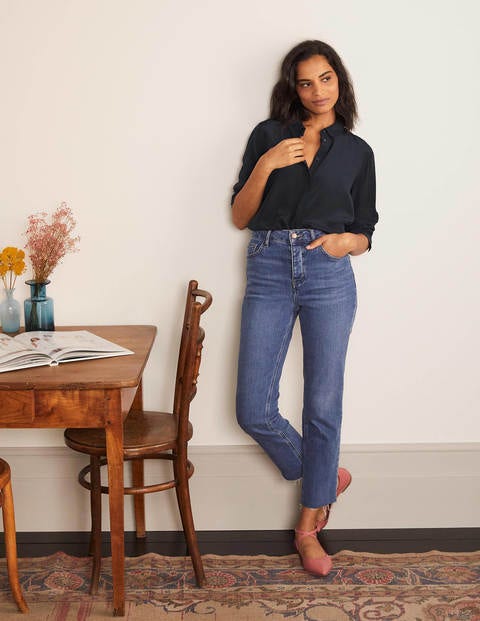 The Silk Shirt - Navy The Silk Shirt - Navy