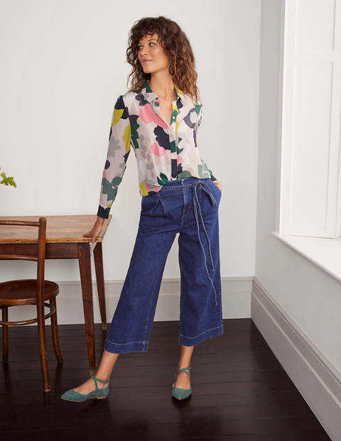 The Silk Shirt - Milkshake, Pressed Bloom The Silk Shirt - Milkshake, Pressed Bloom