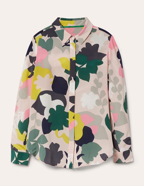 The Silk Shirt - Milkshake, Pressed Bloom The Silk Shirt - Milkshake, Pressed Bloom