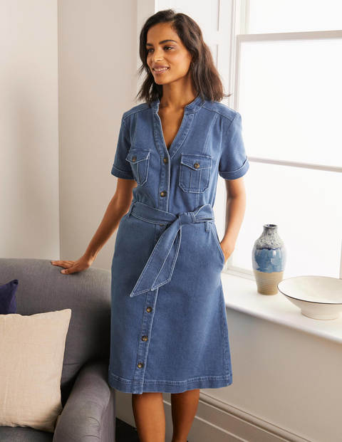 Cecily Shirt Dress - Mid Vintage Denim Cecily Shirt Dress - Mid Vintage Denim