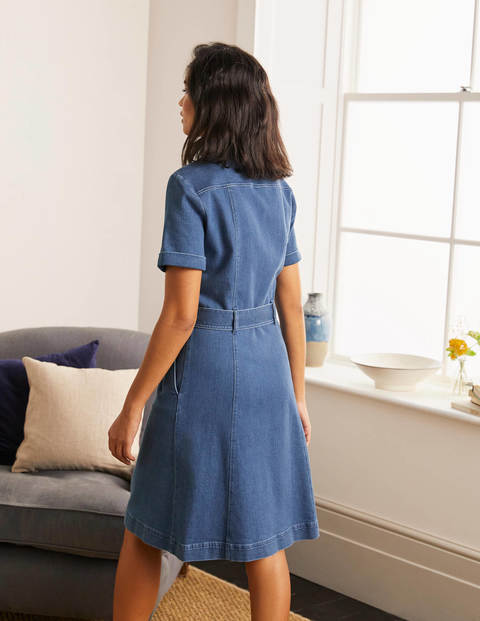 Cecily Shirt Dress - Mid Vintage Denim Cecily Shirt Dress - Mid Vintage Denim