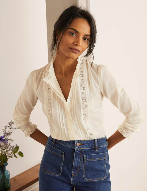 Romy Broderie Shirt - Ivory Romy Broderie Shirt - Ivory