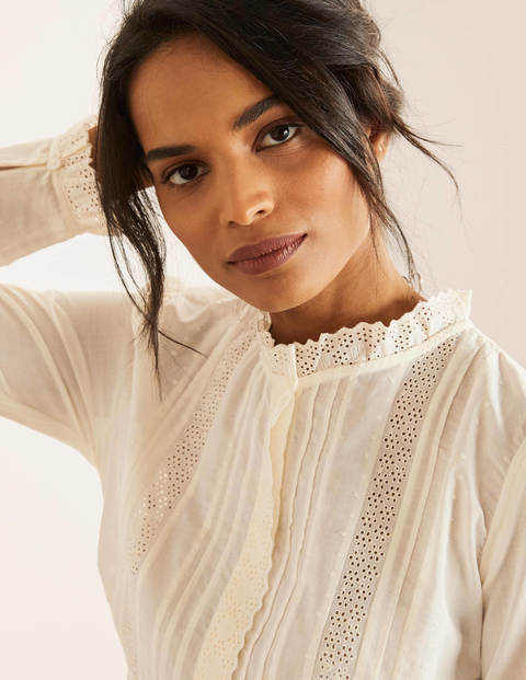 Romy Broderie Shirt - Ivory Romy Broderie Shirt - Ivory