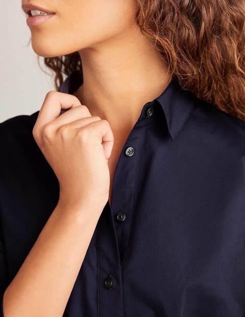 Emily Fitted Shirt - Navy Emily Fitted Shirt - Navy