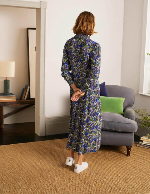 Rowan Midi Shirt Dress - Black, Cheetah Garden Rowan Midi Shirt Dress - Black, Cheetah Garden