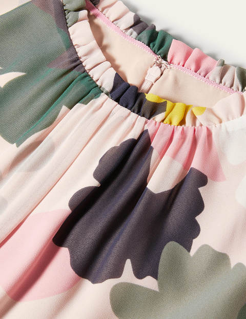 Josephine Midi Dress - Milkshake, Pressed Bloom Large Josephine Midi Dress - Milkshake, Pressed Bloom Large