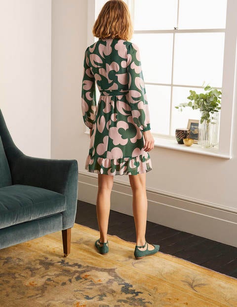 Lottie Belted Dress - Palm Leaf, Dream Cloud Lottie Belted Dress - Palm Leaf, Dream Cloud