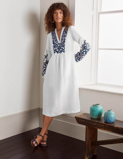 Leonie Linen Dress - White Leonie Linen Dress - White