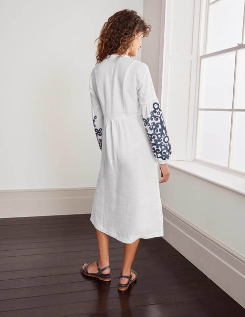 Leonie Linen Dress - White Leonie Linen Dress - White