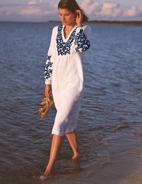 Leonie Linen Dress - White Leonie Linen Dress - White