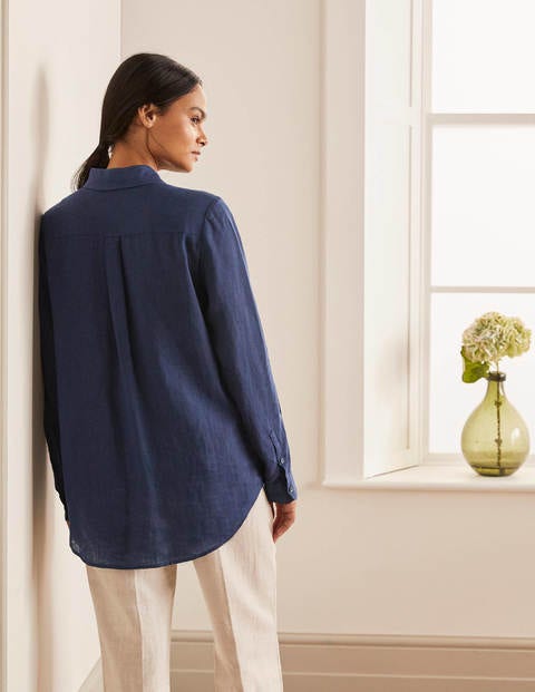Linen Shirt - Navy Linen Shirt - Navy
