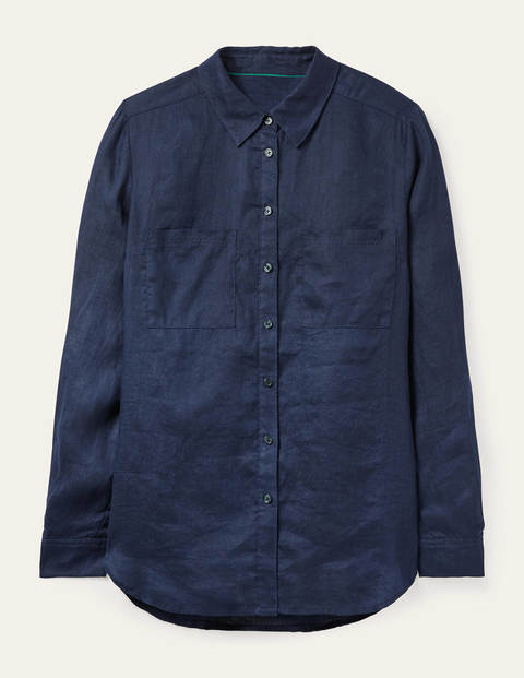 Linen Shirt - Navy Linen Shirt - Navy