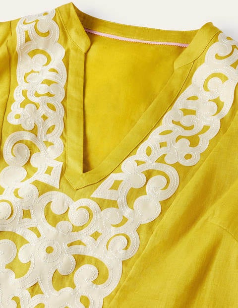 Leonie Embroidered Top - Chartreuse Leonie Embroidered Top - Chartreuse