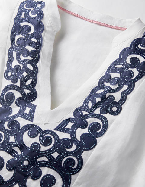 Leonie Embroidered Top - White Leonie Embroidered Top - White