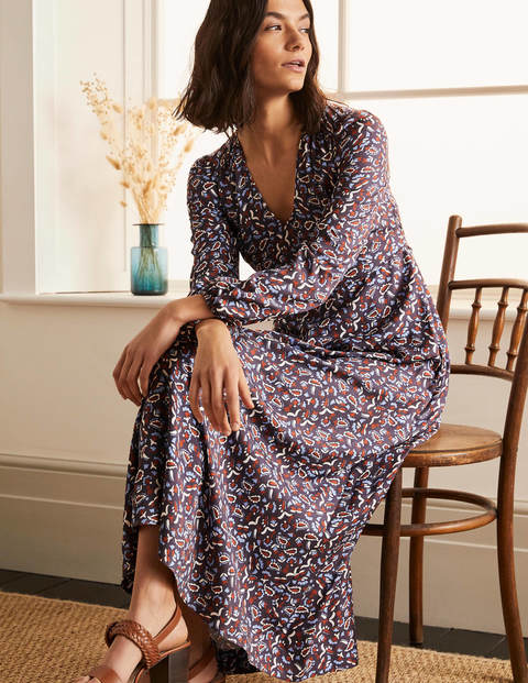 Tanya Midi Dress - Asphalt, Floral Paisley Tanya Midi Dress - Asphalt, Floral Paisley
