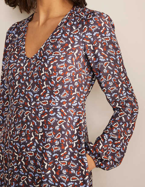 Tanya Midi Dress - Asphalt, Floral Paisley Tanya Midi Dress - Asphalt, Floral Paisley