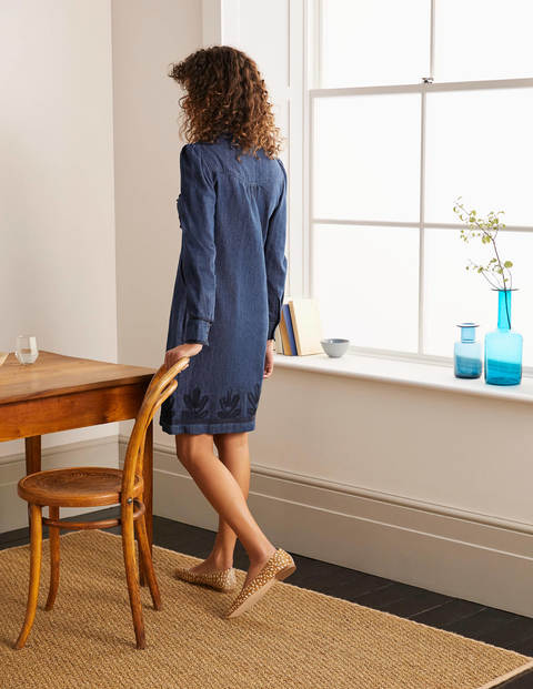 Samantha Denim Dress - Mid Vintage Denim Samantha Denim Dress - Mid Vintage Denim