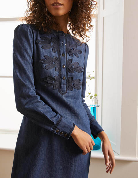 Samantha Denim Dress - Mid Vintage Denim Samantha Denim Dress - Mid Vintage Denim