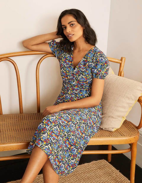Tessa Midi Dress - French Navy/Broad Bean, Ditsy Tessa Midi Dress - French Navy/Broad Bean, Ditsy