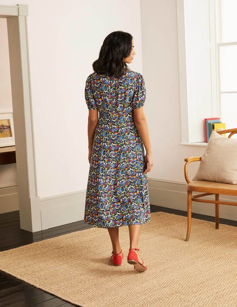 Tessa Midi Dress - French Navy/Broad Bean, Ditsy Tessa Midi Dress - French Navy/Broad Bean, Ditsy