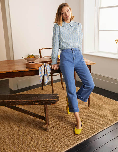 Frances Broderie Shirt - Chambray Frances Broderie Shirt - Chambray