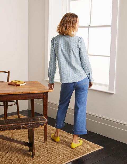 Frances Broderie Shirt - Chambray Frances Broderie Shirt - Chambray
