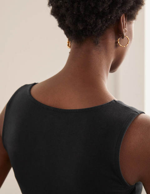Double Layer Front Vest - Black Double Layer Front Vest - Black
