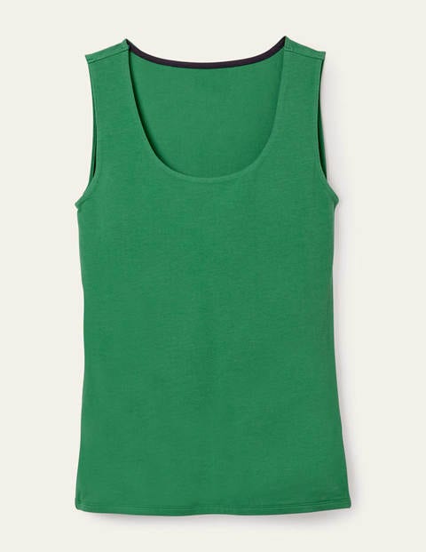 Doppellagiges Trägershirt - Grün Doppellagiges Trägershirt - Grün