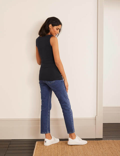 Doppellagiges Trägershirt - Navy Doppellagiges Trägershirt - Navy
