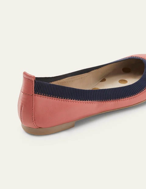 Hettie Flexi Ballerinas - Dusty Red Hettie Flexi Ballerinas - Dusty Red