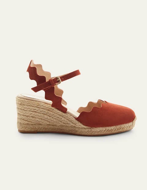 Nadine Espadrille Wedges - Copper Red Nadine Espadrille Wedges - Copper Red