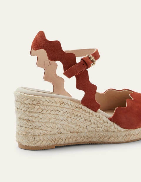 Nadine Espadrille Wedges - Copper Red Nadine Espadrille Wedges - Copper Red