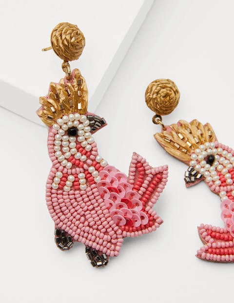 Beaded Earrings - Cockatoo Beaded Earrings - Cockatoo