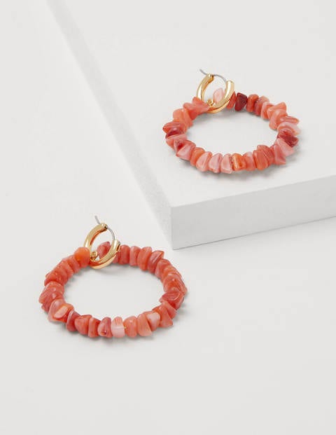 Bead Ring Hoops - Satsuma Bead Ring Hoops - Satsuma