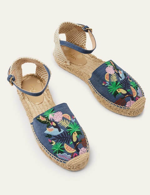 Peggy Espadrilles - Chambray Toucan Peggy Espadrilles - Chambray Toucan