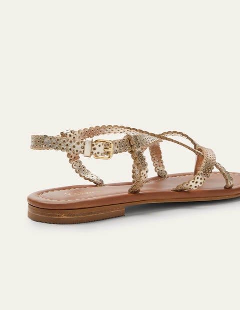 Deborah Sandalen mit Riemen - Gold Deborah Sandalen mit Riemen - Gold
