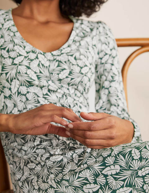 Hattie Jersey Dress - Palm Leaf, Palm Hattie Jersey Dress - Palm Leaf, Palm