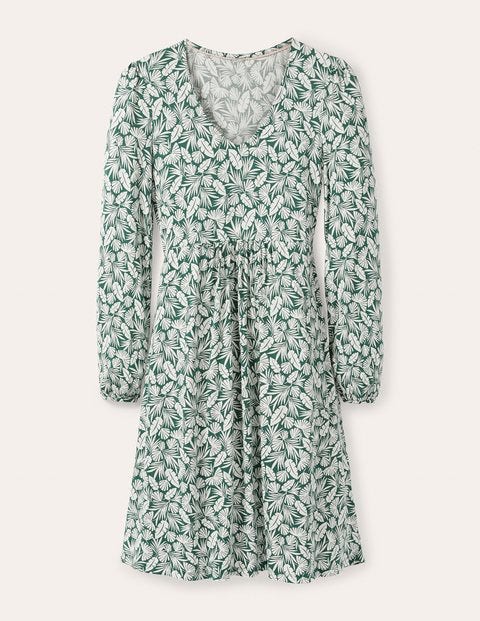 Hattie Jersey Dress - Palm Leaf, Palm Hattie Jersey Dress - Palm Leaf, Palm