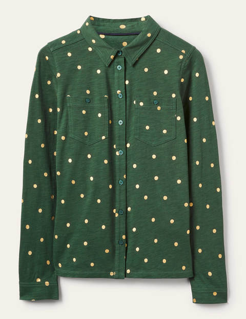 Chemise Authentic en jersey - Palm Leaf, Polka Dot Chemise Authentic en jersey - Palm Leaf, Polka Dot