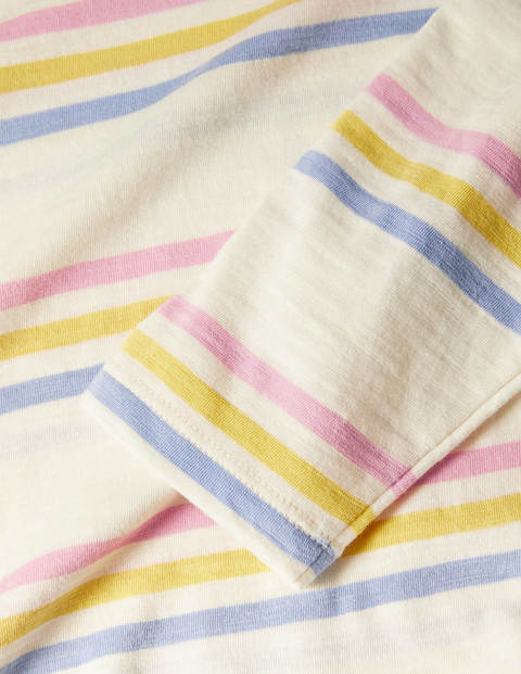 Lorna Baseball Jersey Tee - Multi Stripe Lorna Baseball Jersey Tee - Multi Stripe
