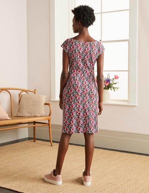 Florrie Jersey Dress - Ivory, Safari Floral Florrie Jersey Dress - Ivory, Safari Floral