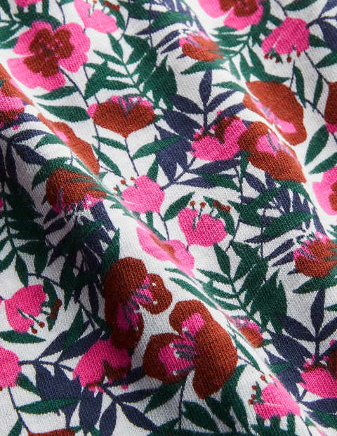Florrie Jersey Dress - Ivory, Safari Floral Florrie Jersey Dress - Ivory, Safari Floral