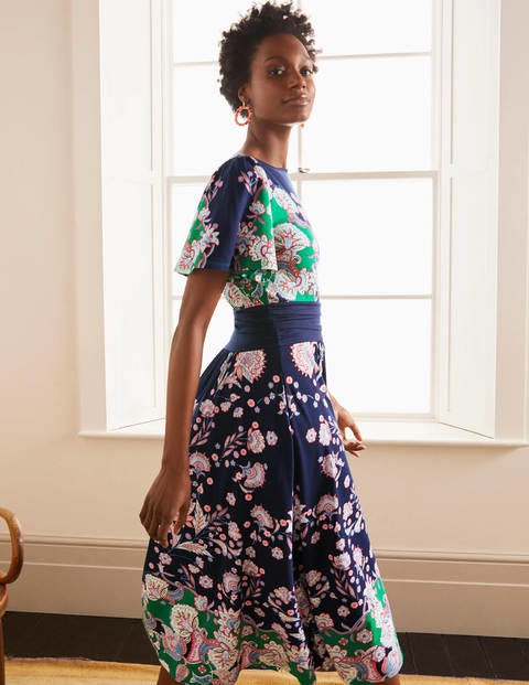 Rosemary Jersey-Midikleid - Navy, Zaubergarten Rosemary Jersey-Midikleid - Navy, Zaubergarten