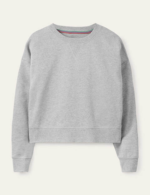 Cropped Sweatshirt - Grey Marl Cropped Sweatshirt - Grey Marl