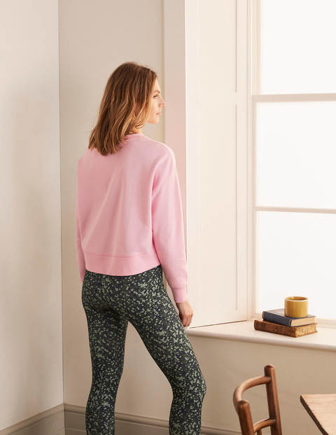 Kurz geschnittenes Sweatshirt - Frühlingsblütenrosa Kurz geschnittenes Sweatshirt - Frühlingsblütenrosa