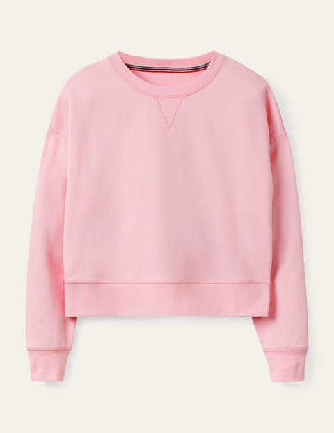 Kurz geschnittenes Sweatshirt - Frühlingsblütenrosa Kurz geschnittenes Sweatshirt - Frühlingsblütenrosa