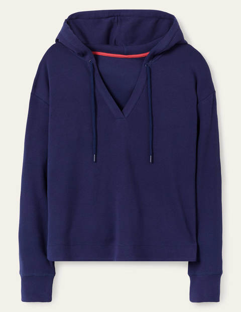 Ellen Jersey-Kapuzenpullover - Marineblau Ellen Jersey-Kapuzenpullover - Marineblau
