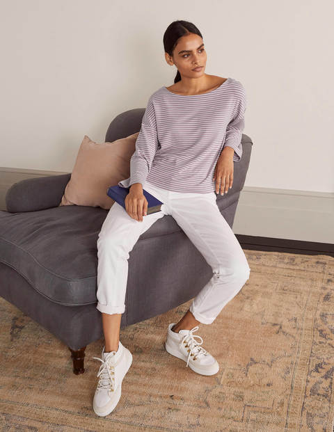 Katrina Jersey Top - Heather/ Ivory Katrina Jersey Top - Heather/ Ivory