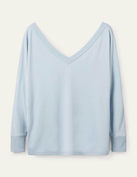 Jocelyn V-neck Jersey Top - Surf Jocelyn V-neck Jersey Top - Surf