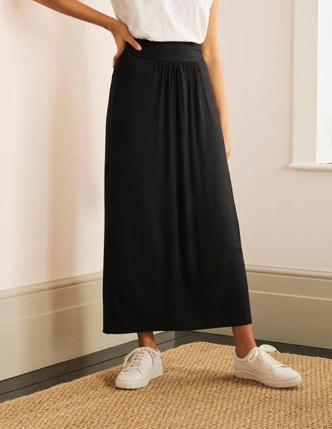 Ruched Waist Skirt - Black Ruched Waist Skirt - Black